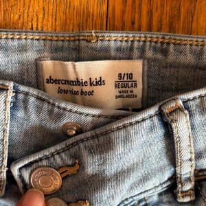 Abercrombie Kids Light Blue Low Rise Boot Jeans